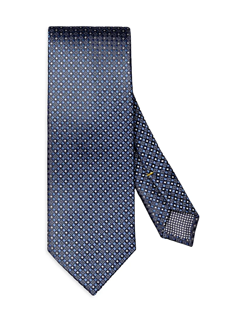Eton Micro-Geometric Silk Tie