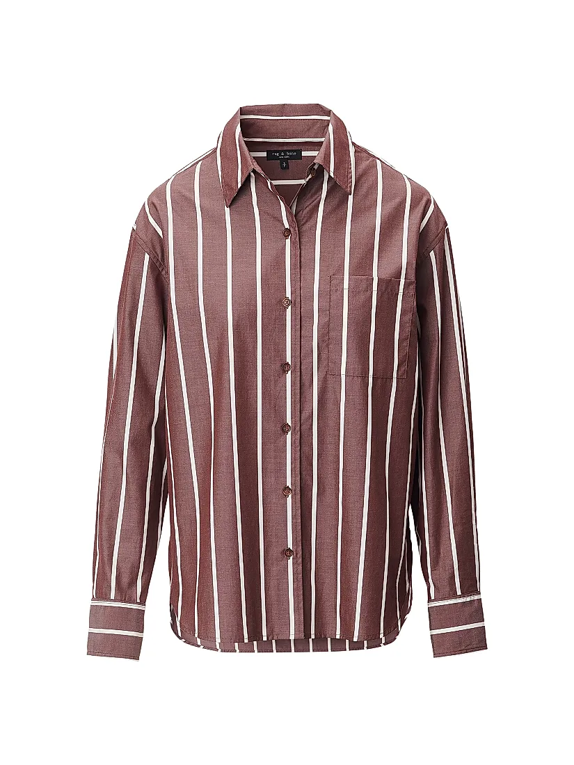 Rag & Bone Connie Striped Button-Front Shirt