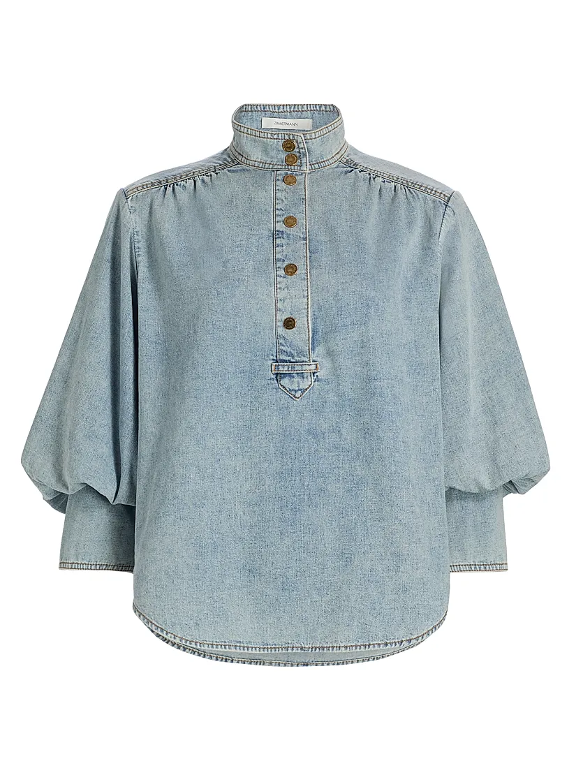 Zimmermann Denim Oversized Blouse