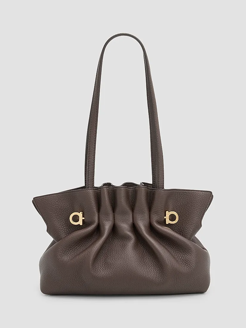 Ferragamo Hug Leather Shoulder Bag