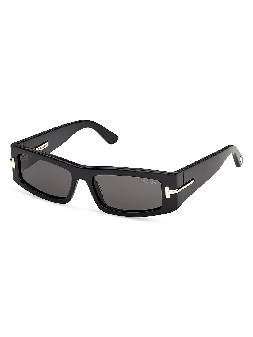 Tom Ford 55MM Rectangular Sunglasses