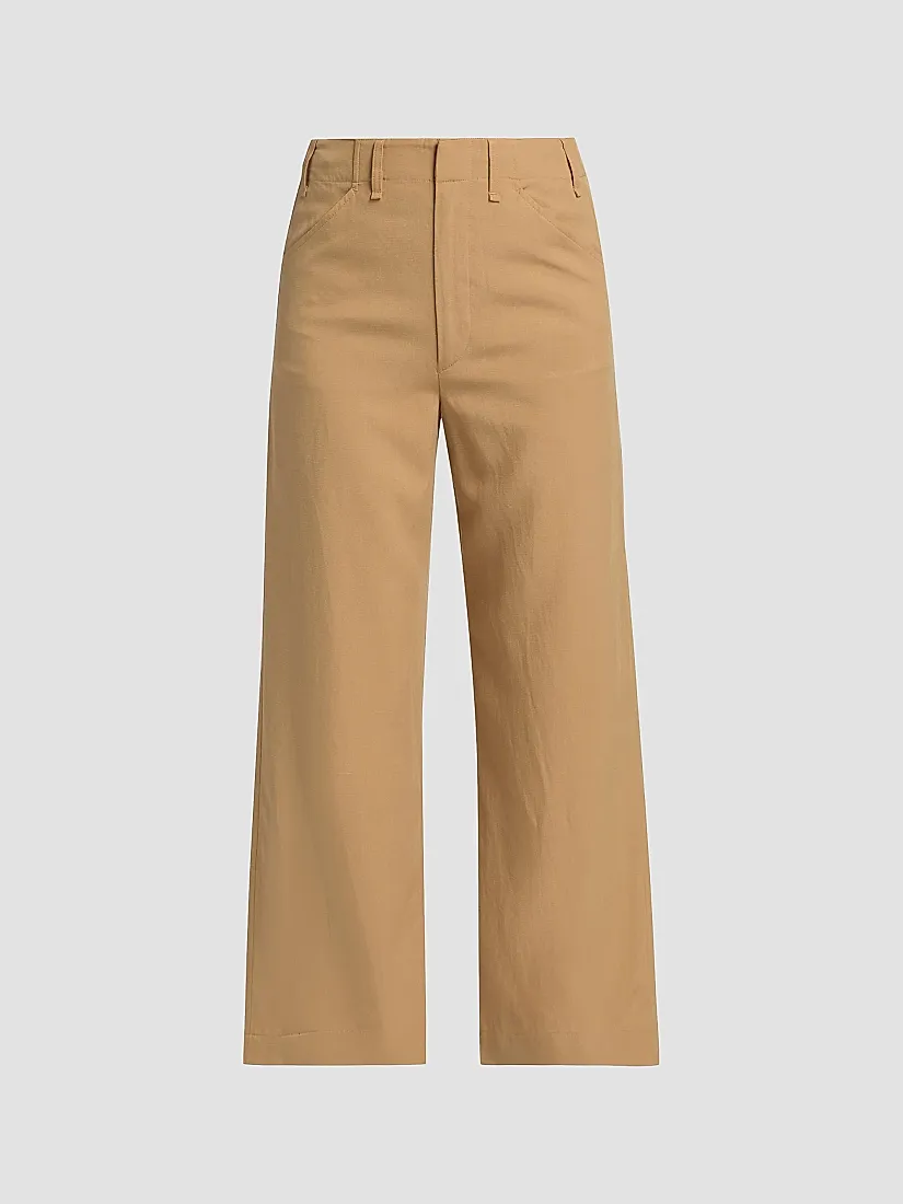 Rag & Bone Allison Linen-Blend Pants