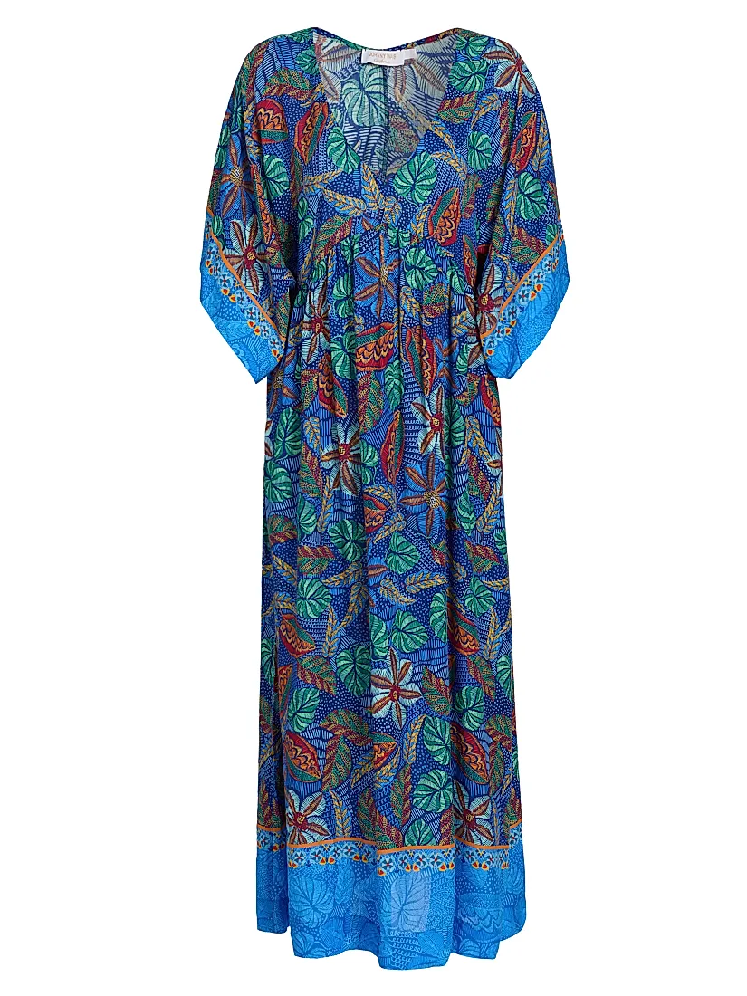 Saks Fifth Avenue Maris Printed Caftan Maxi Dress available now at Town Center at Boca Raton Saks Fifth Avenue Maris Printed Caftan Maxi Dress available now at Town Center at Boca Raton