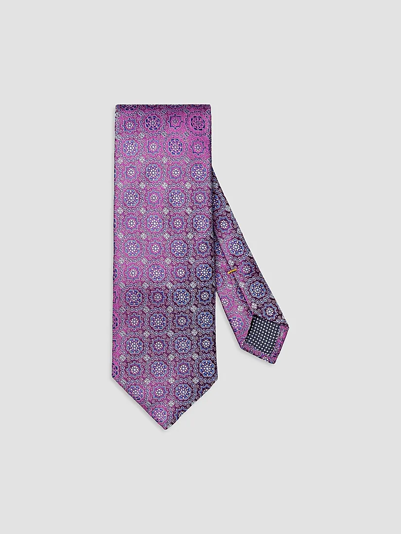 Eton Micro Geometric Silk Tie