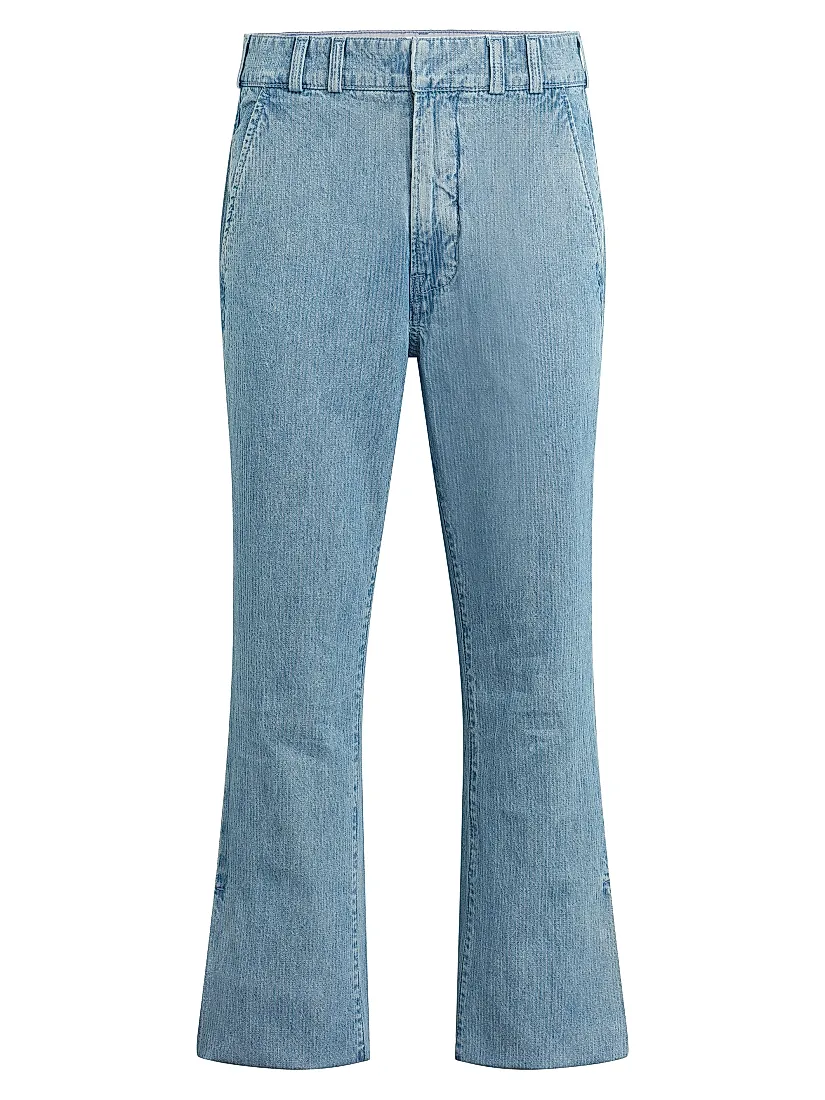 Hudson Jeans Walker Split-Cuff Bootcut Pants