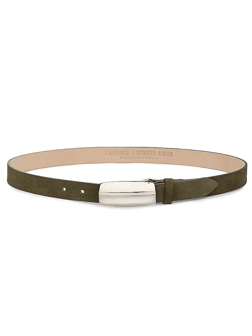 L'agence Marlowe Suede Belt