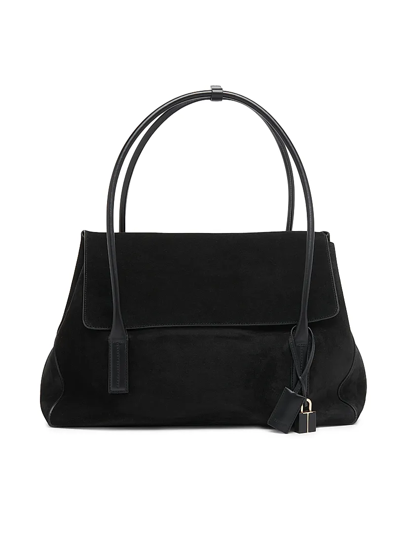 Tom Ford Medium Suede & Leather Shoulder Bag