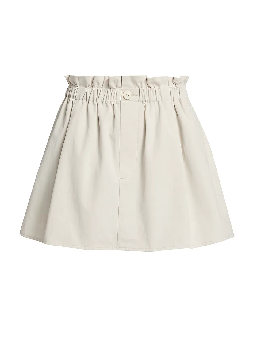 Vince Cotton Pull-On Skirt