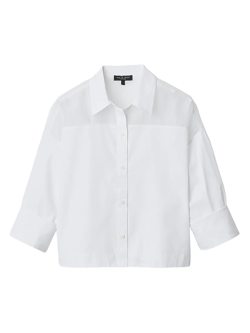 Rag & Bone Elly Cotton Button-Front Shirt