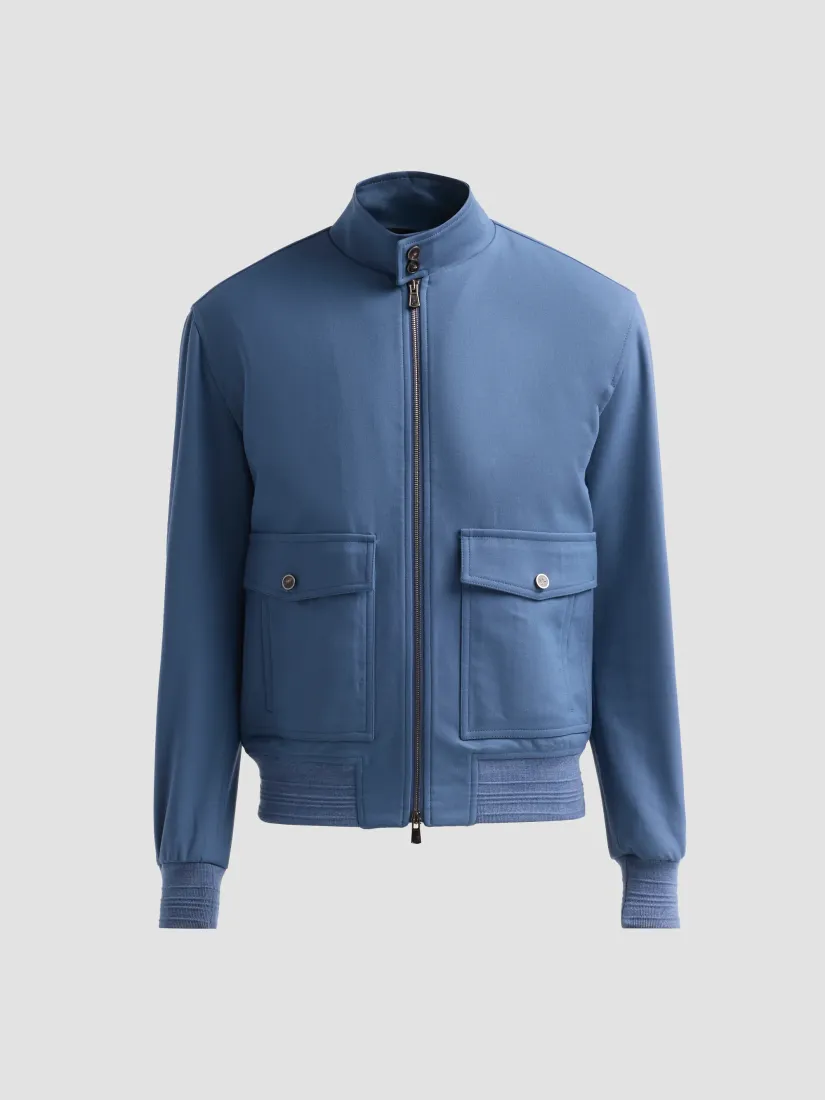 Isaia Wool-Blend Bomber Jacket