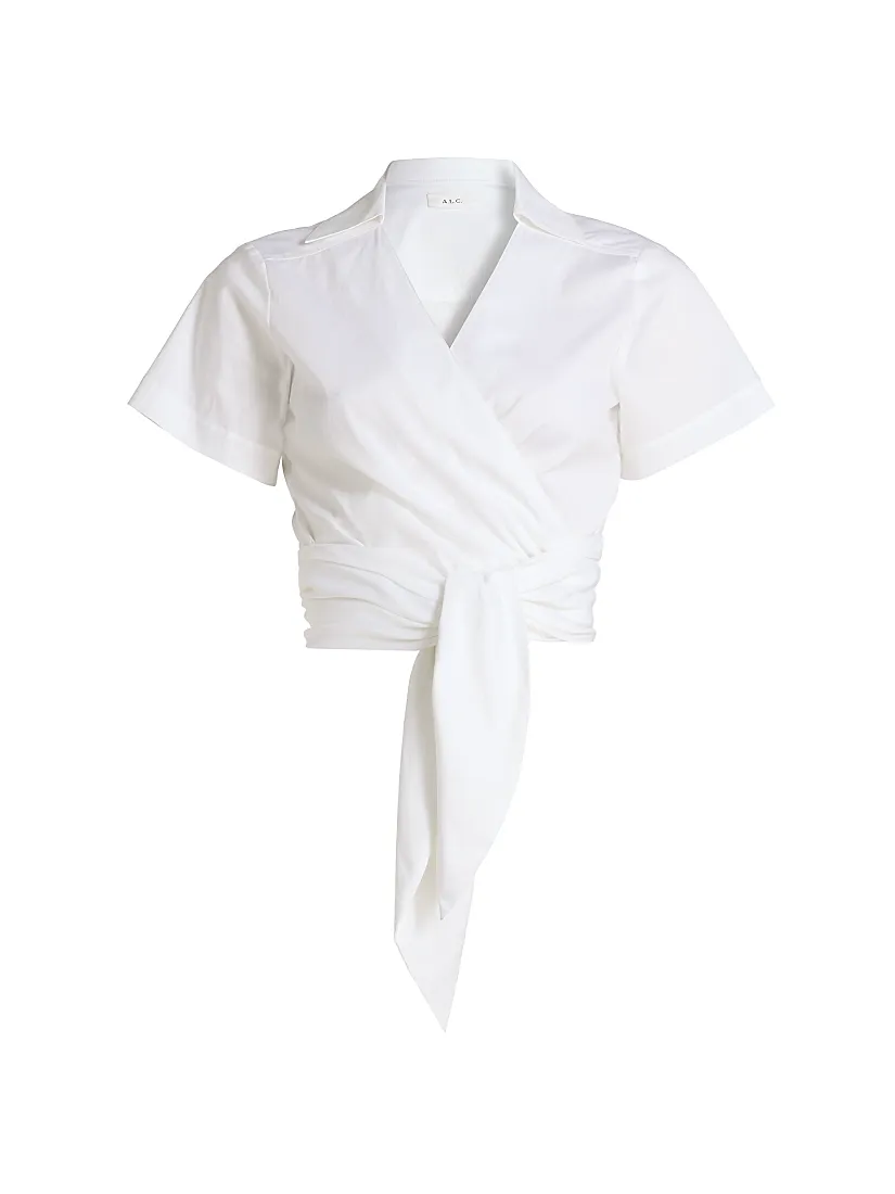 A.l.c. Brielle Cotton Wrap Top