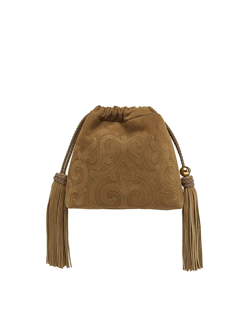 Etro Kalispera Extra-Small Suede Shoulder Bag