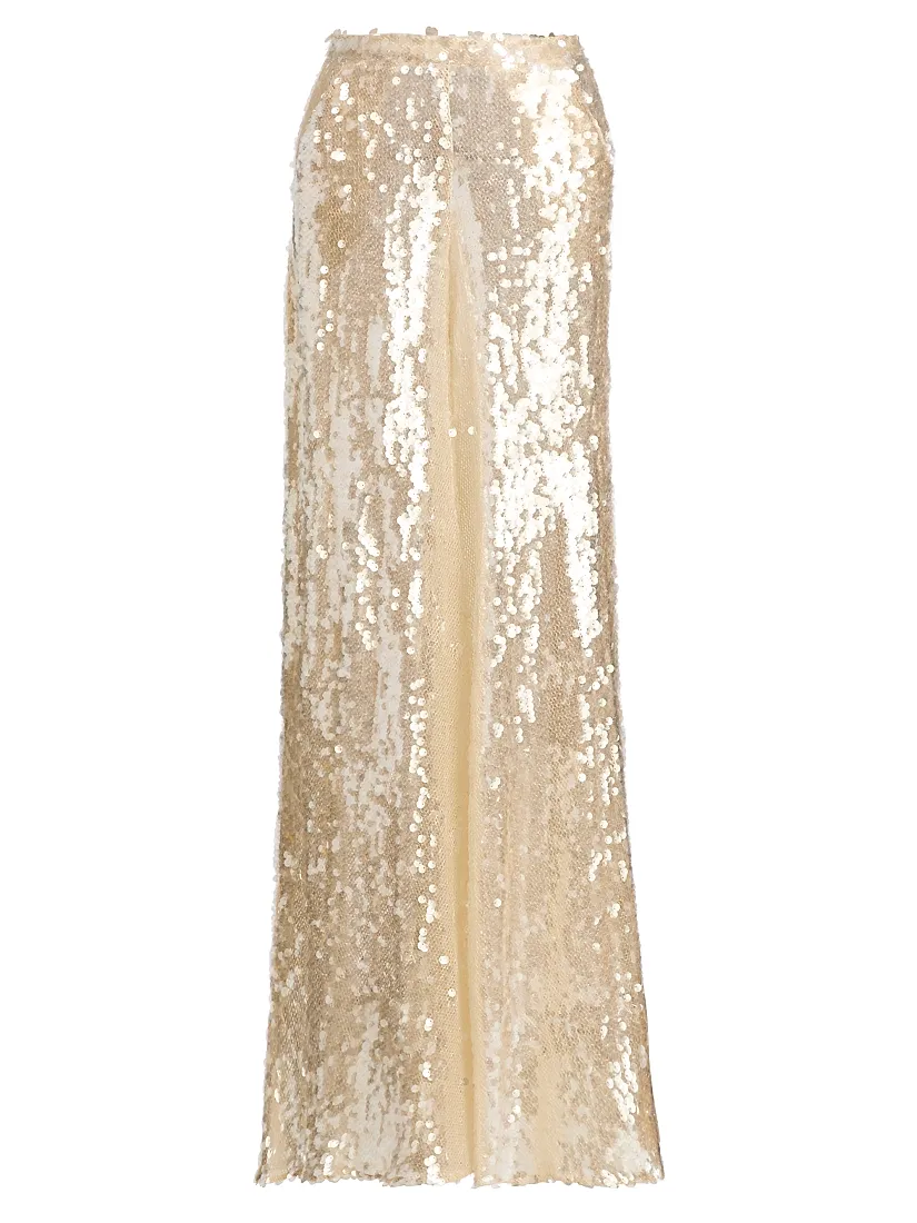 Lapointe Sequined Wide-Leg Pants
