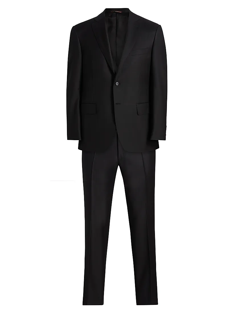 Canali Wool Single-Breasted Suit