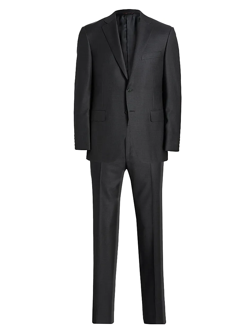 Canali Wool Single-Breasted Suit