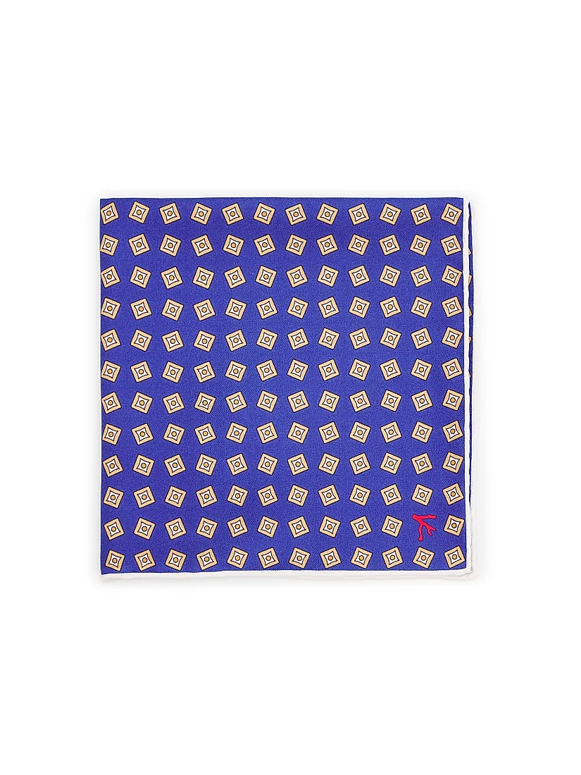 Isaia Square Silk Pocket Square