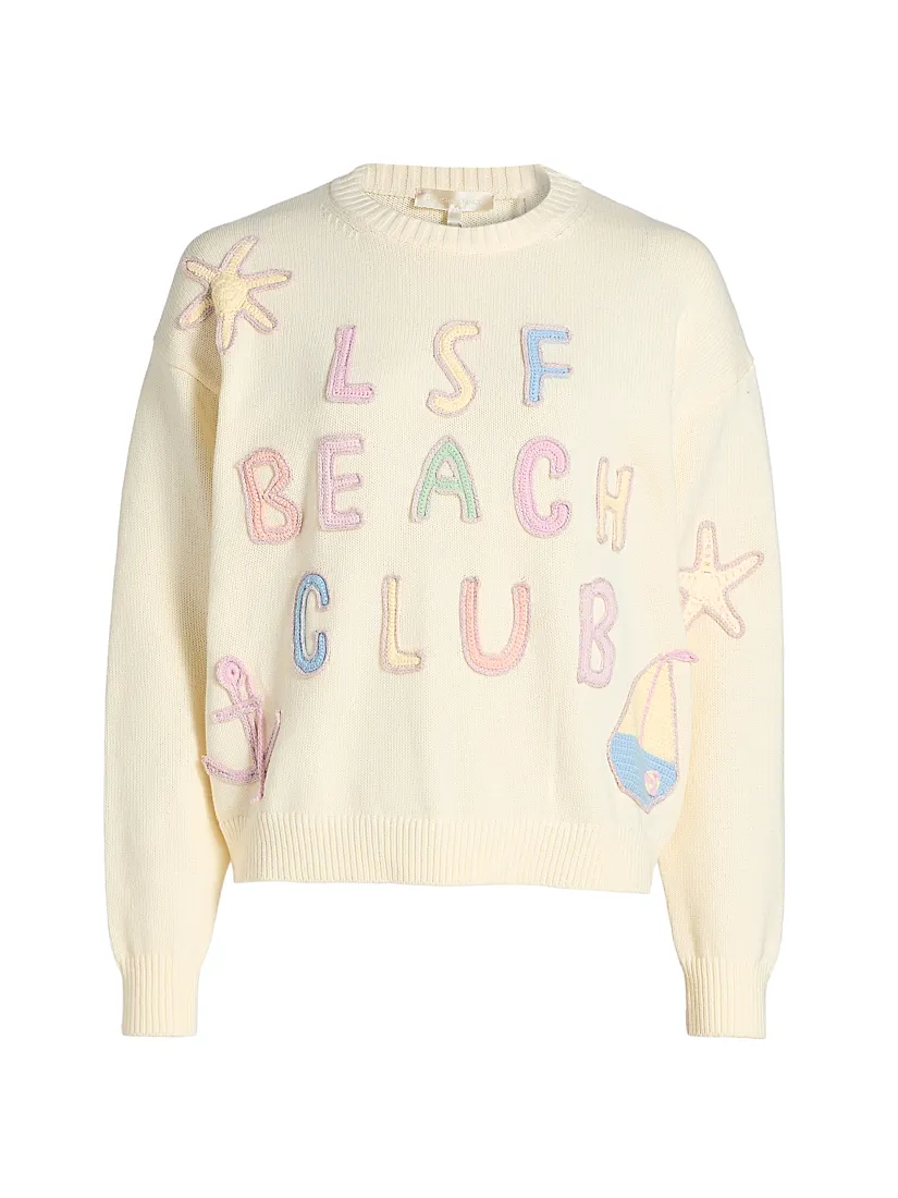 Loveshackfancy Kora Cotton Pullover Sweater