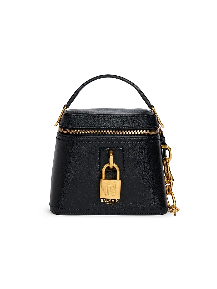 Balmain Pulse Vanity Leather Bag