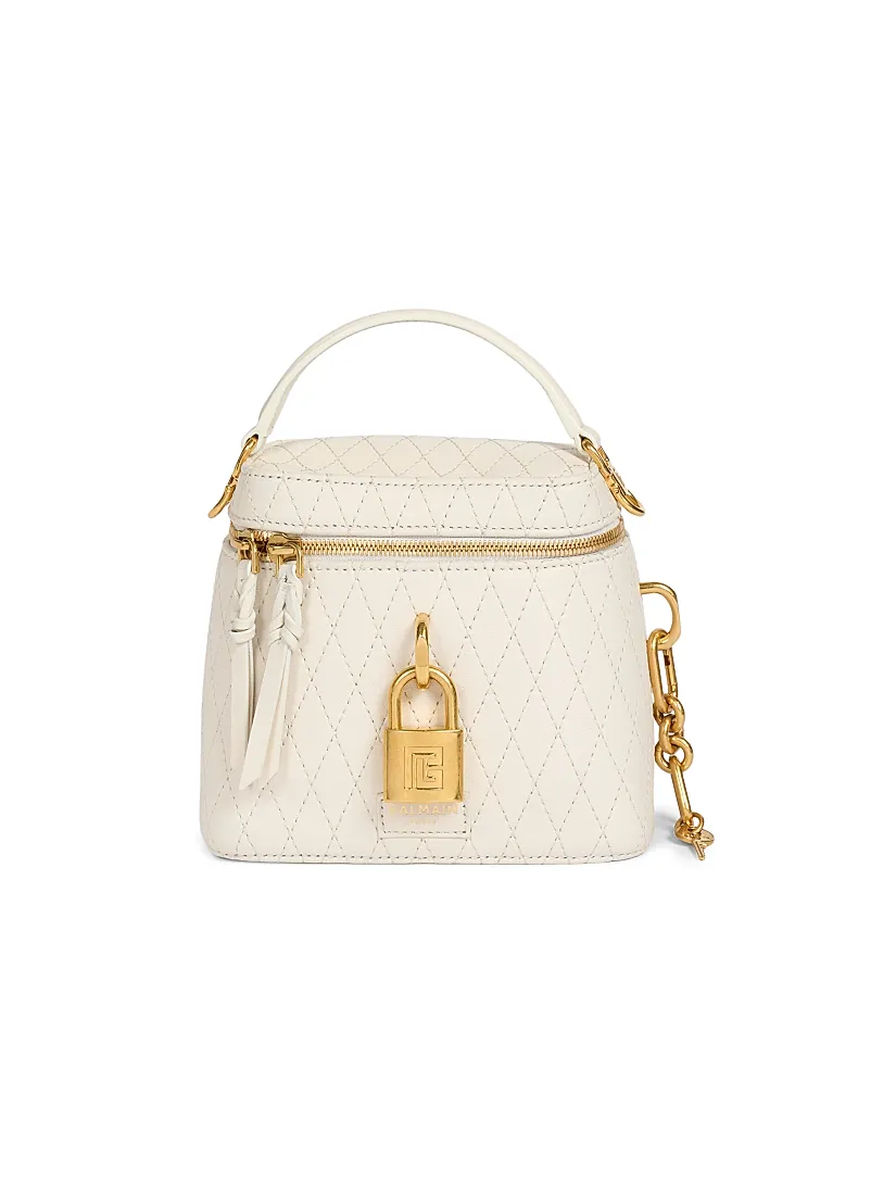 Balmain Pulse Leather Vanity Bag