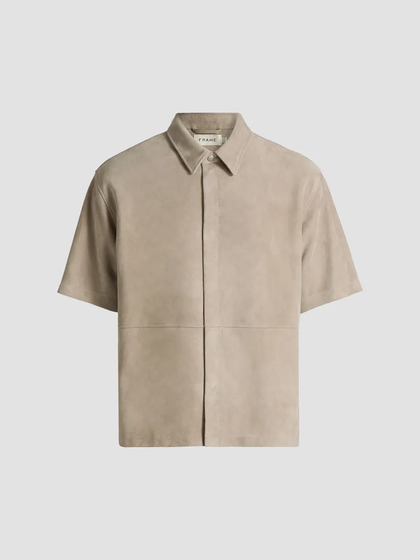 Frame Suede Button-Front Shirt