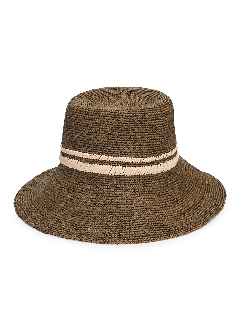 Rag & Bone Jade Rollable Raffia Bucket Hat