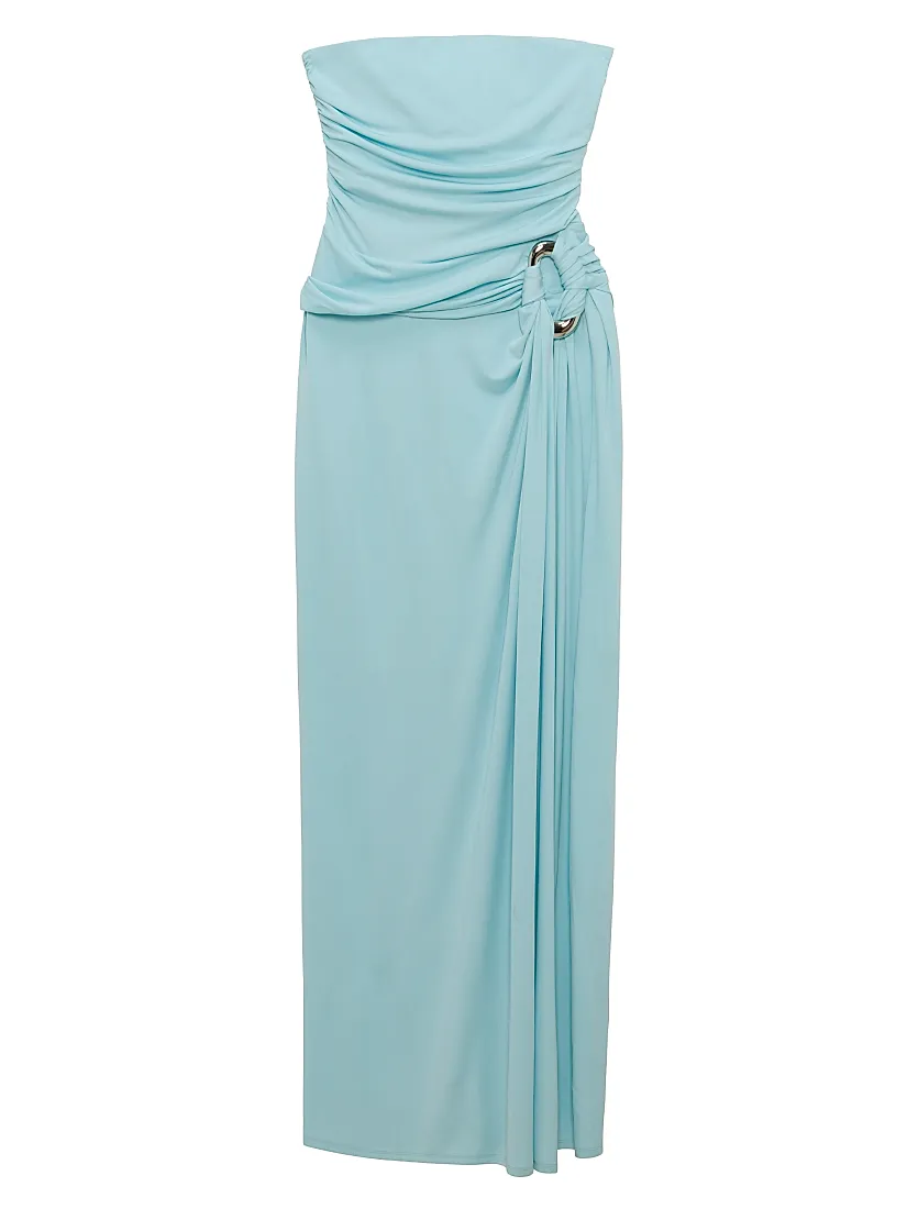 Simkhai Emma Ruched Bustier Gown
