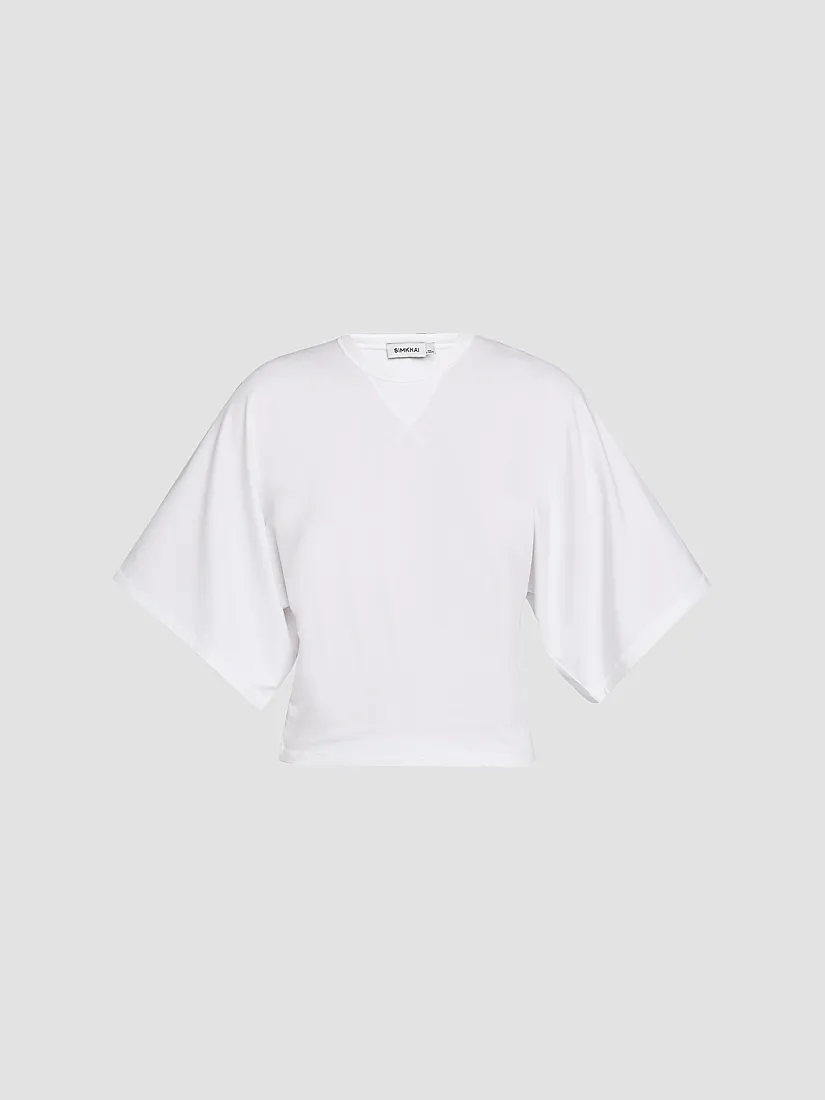 Simkhai Amara Draped T-Shirt