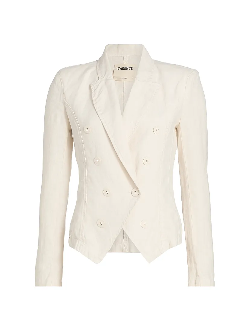 L'agence Emerson Structured Linen Blazer