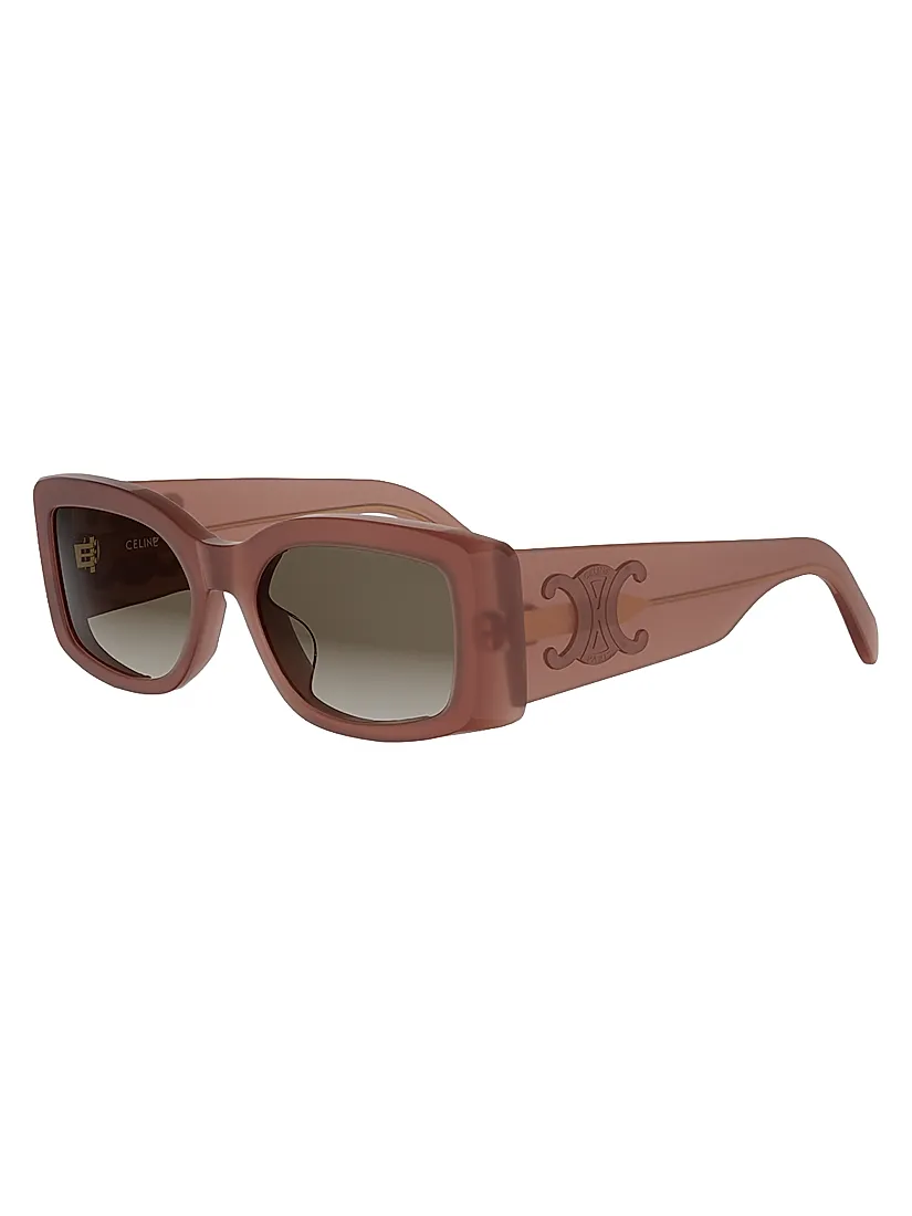 Celine Maxi Triomphe 53MM Rectangular Sunglasses