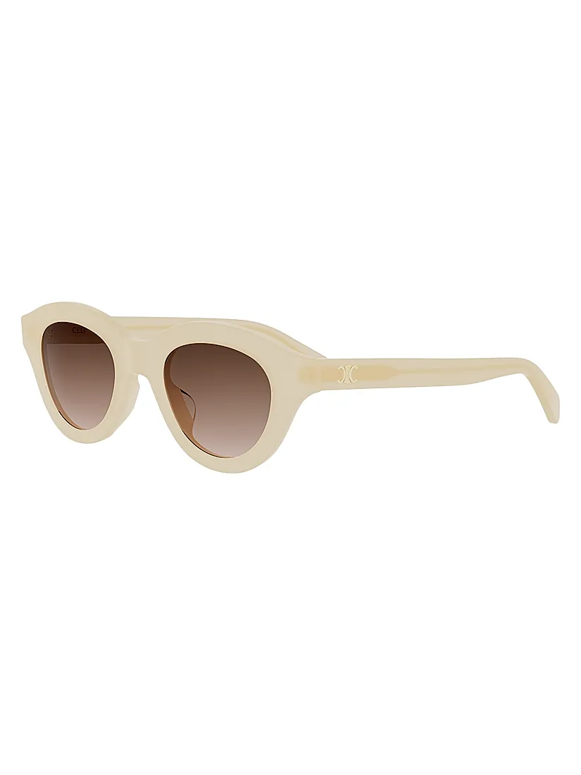 Celine Triomphe Mini 47MM Oval Sunglasses