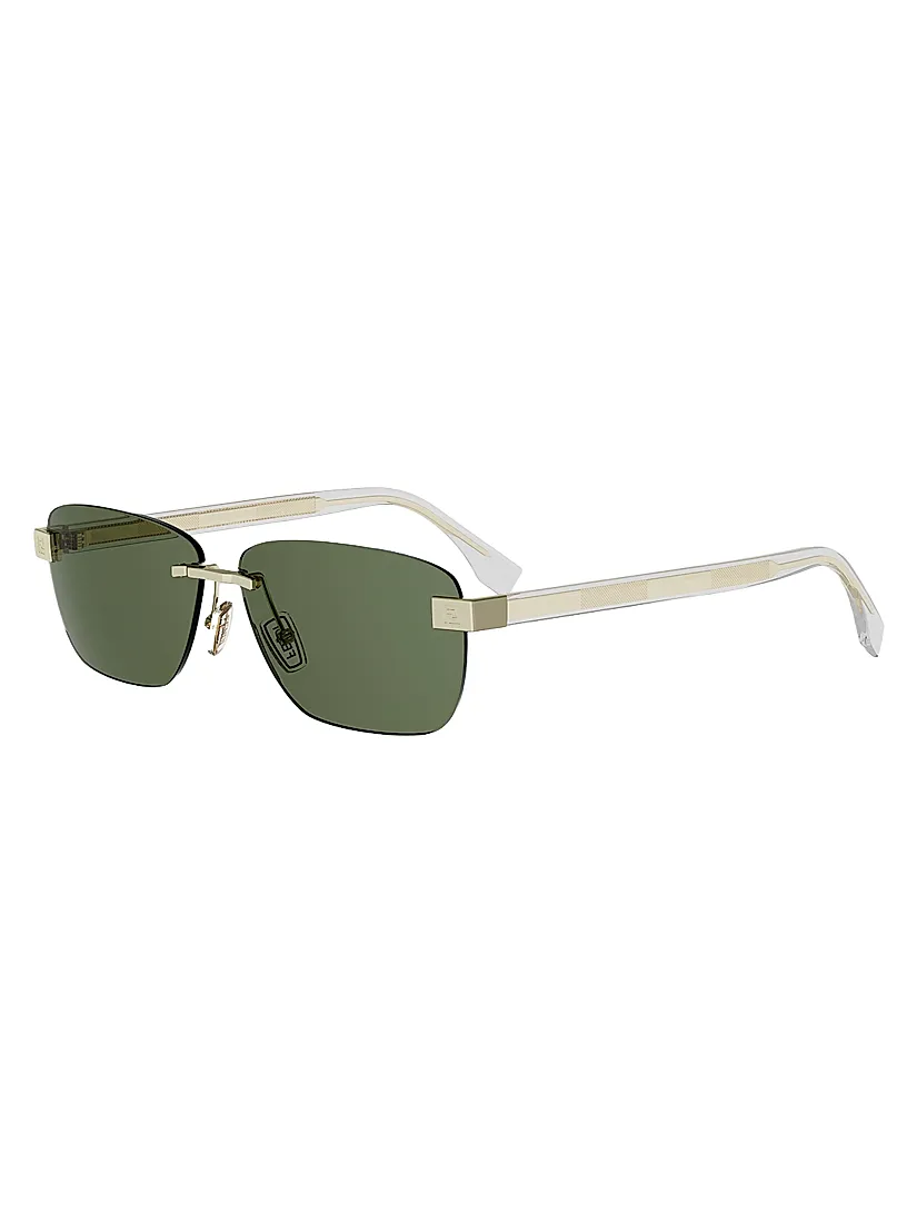 Fendi Sky 61MM Rectangular Sunglasses