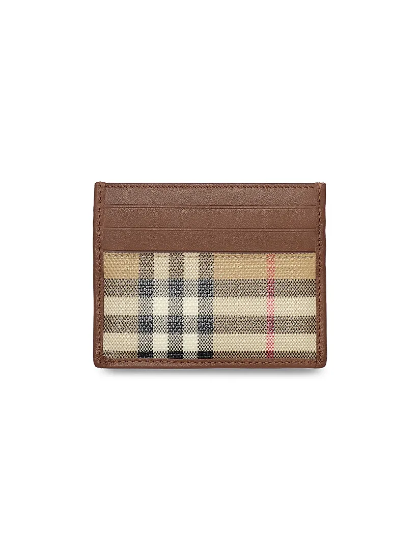 Burberry Check Card Case