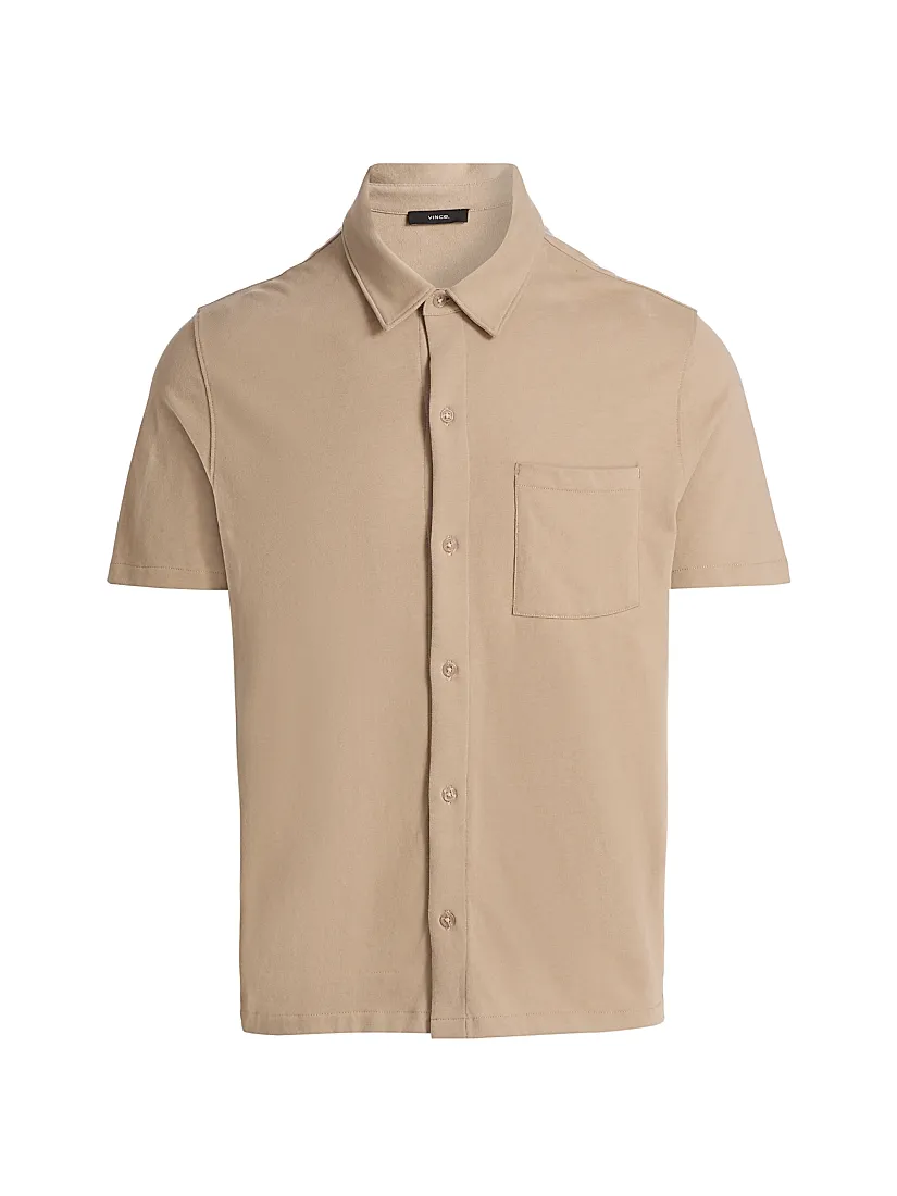 Vince Cotton Button-Front Shirt
