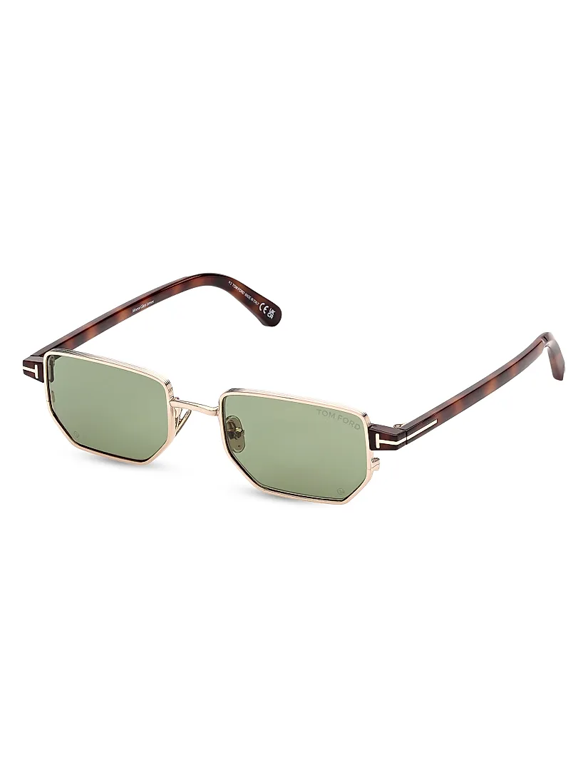 Tom Ford Liam 51MM Rectangular Sunglasses