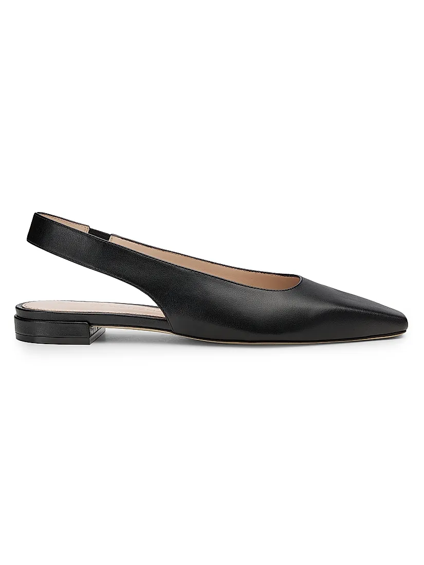 Stuart Weitzman Stassi Leather Slingback Flats