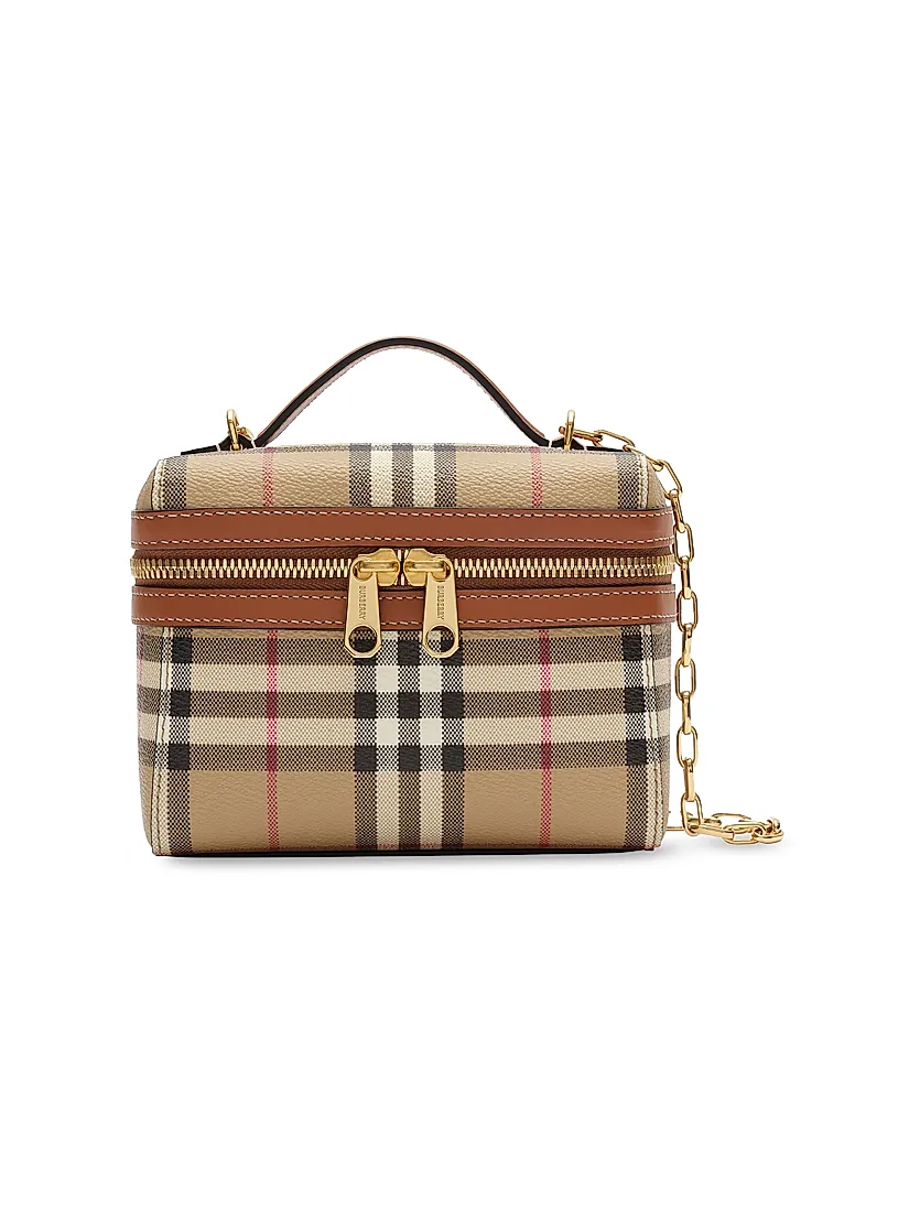 Burberry Mini Check Vanity Bag