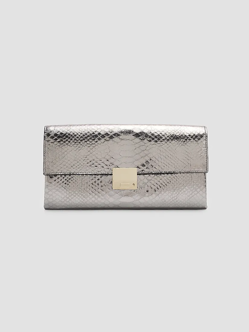 Tom Ford Jean Python-Embossed Leather Clutch