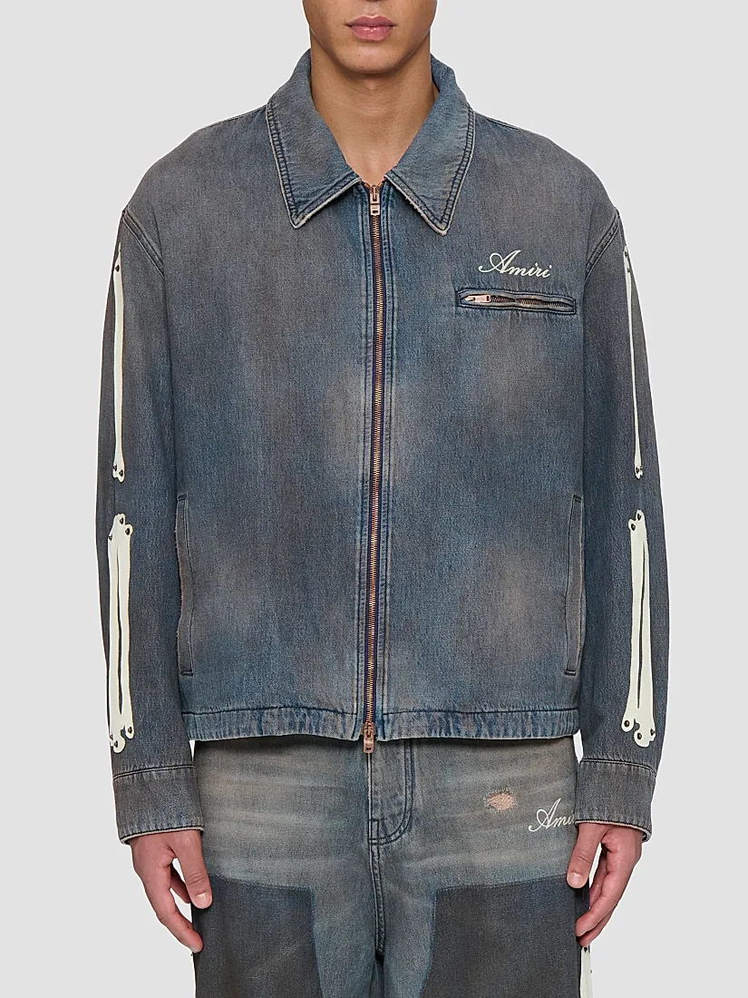 Amiri Les Bones Denim Jacket
