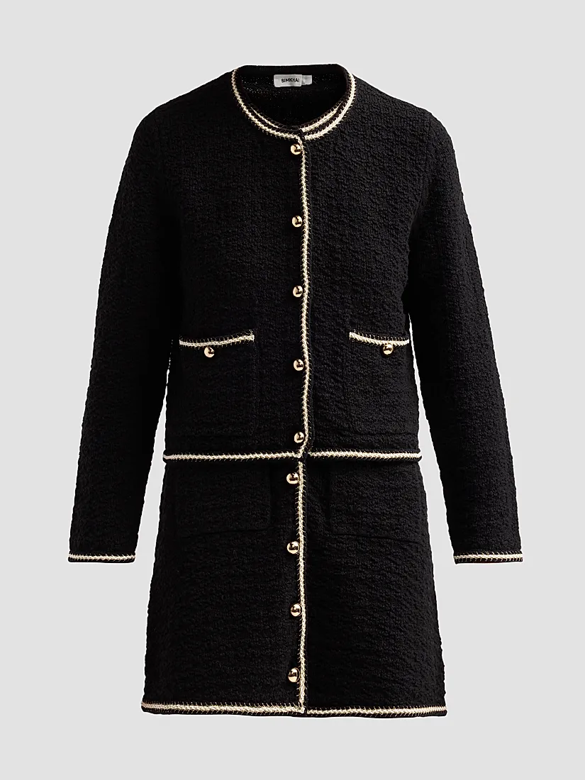 Simkhai Anouk Cotton Button-Front Jacket