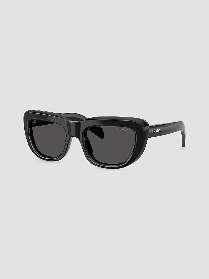 Prada 53MM Rectangular Sunglasses