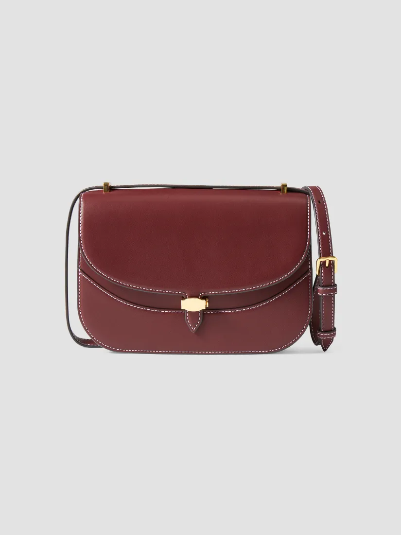 Veronica Beard Dash Leather Saddle Bag