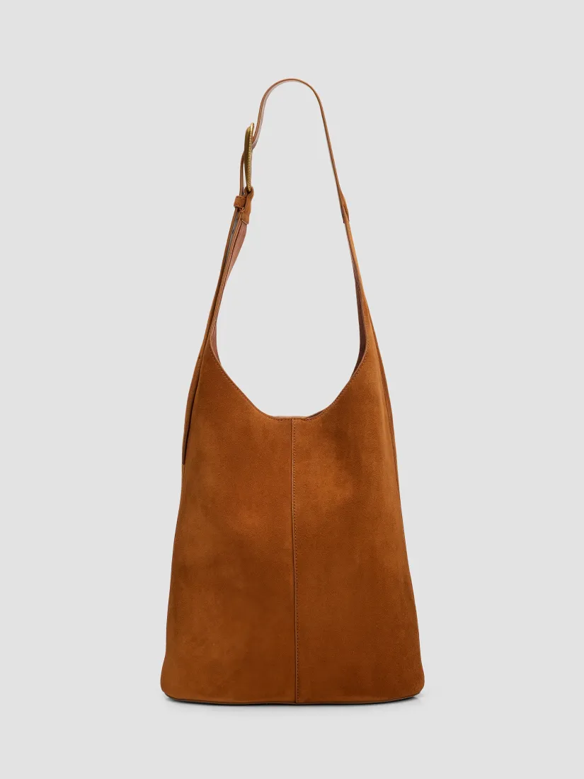 Veronica Beard Suede Large Loop Shoulder Bag