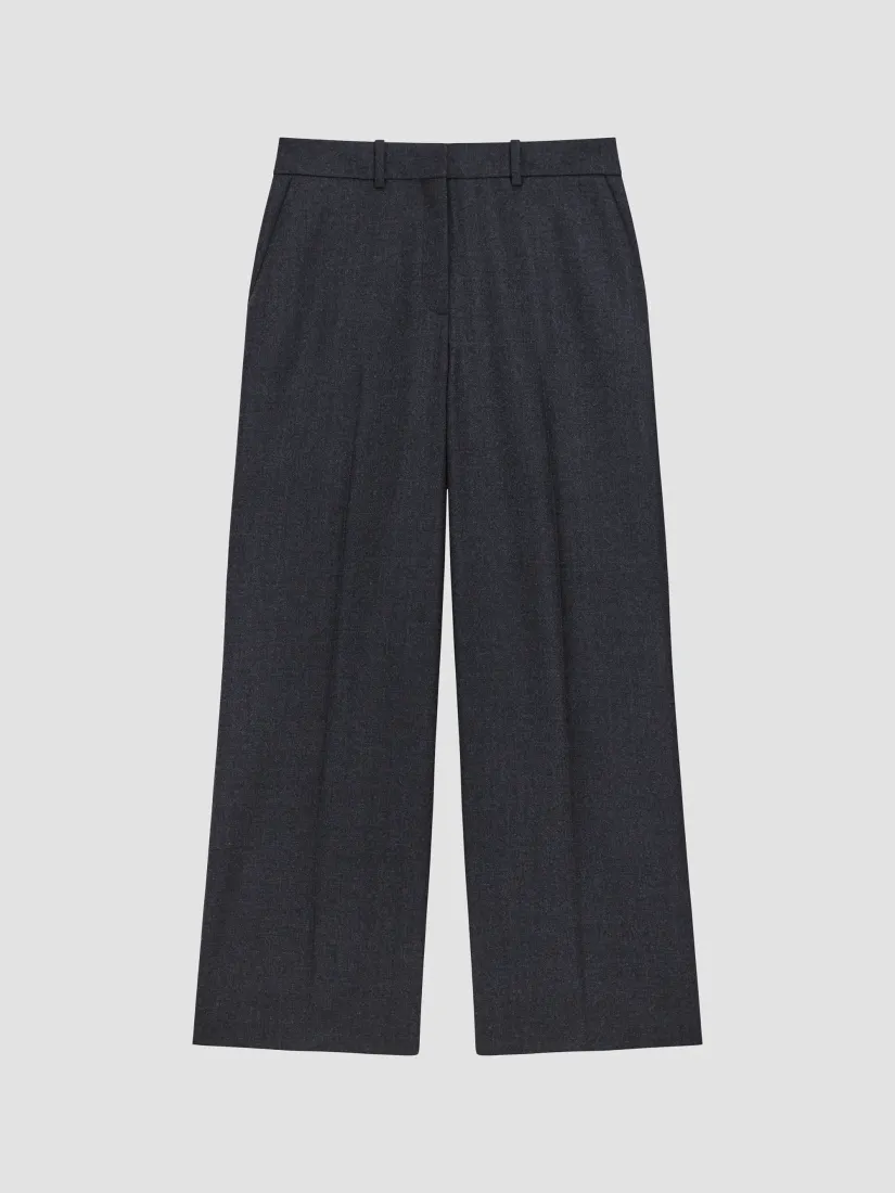 Theory Pleated-Front Virgin Wool Pants