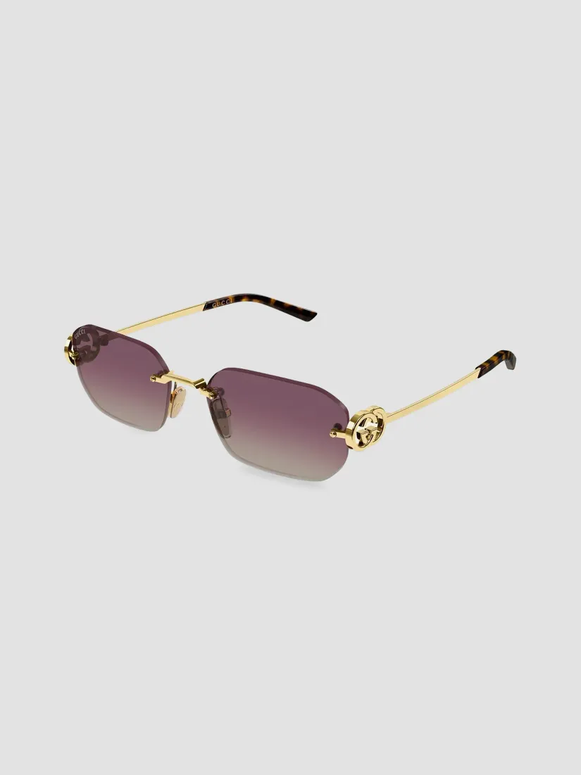Gucci Interlocking G GG Evolution 57MM Rectangular Sunglasses
