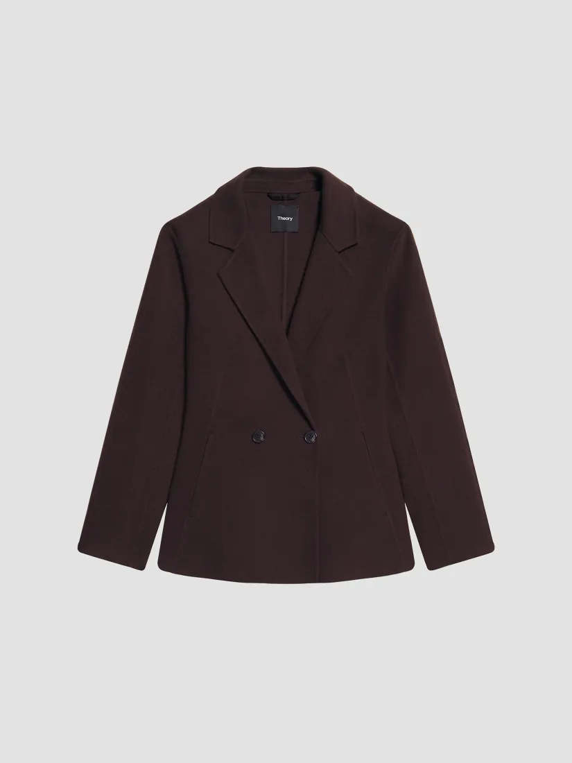 Theory Shaped Wool-Blend Coat