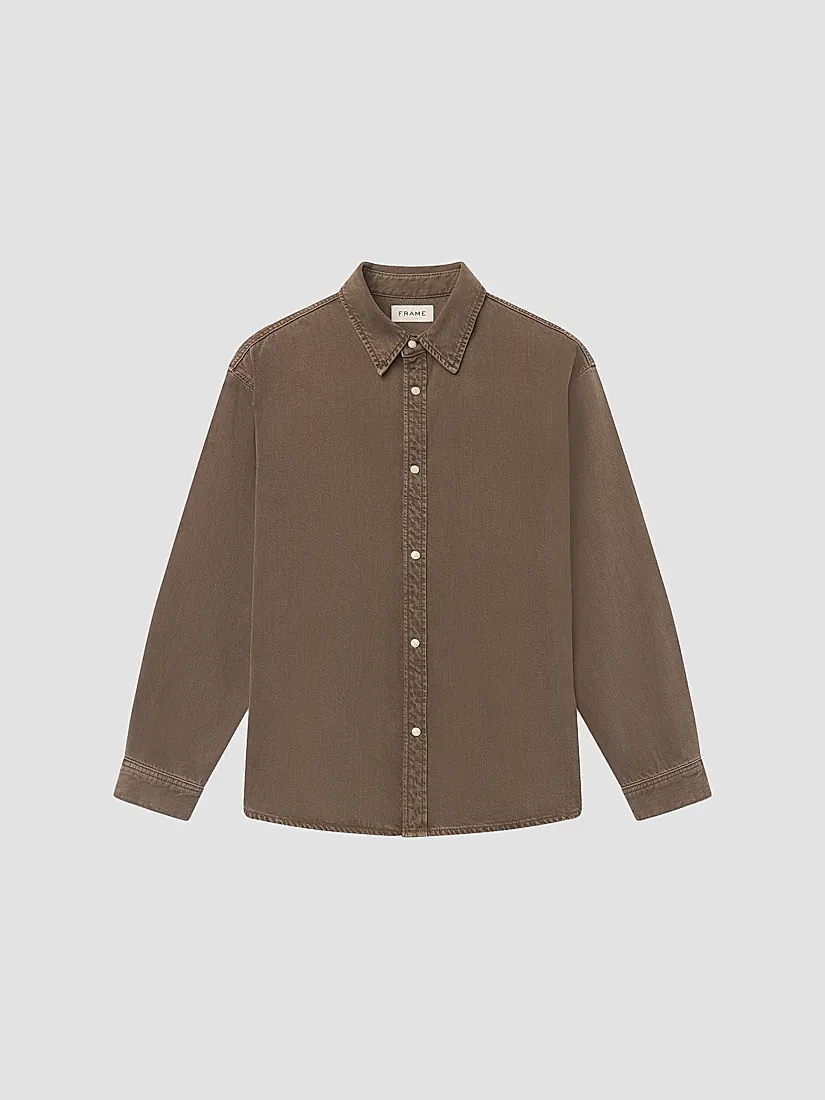 Frame Relaxed Denim Overshirt