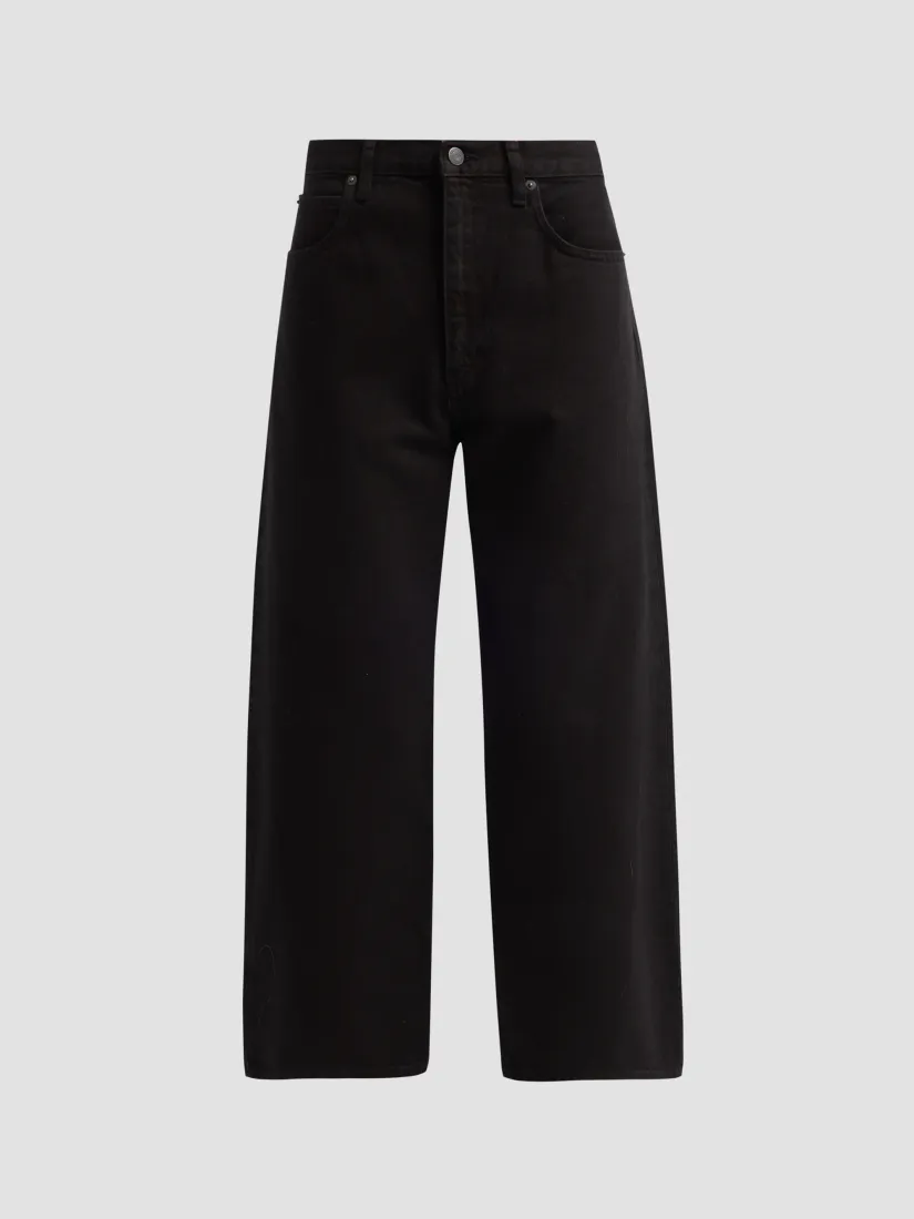 Frame Bow Cotton Crop Jeans