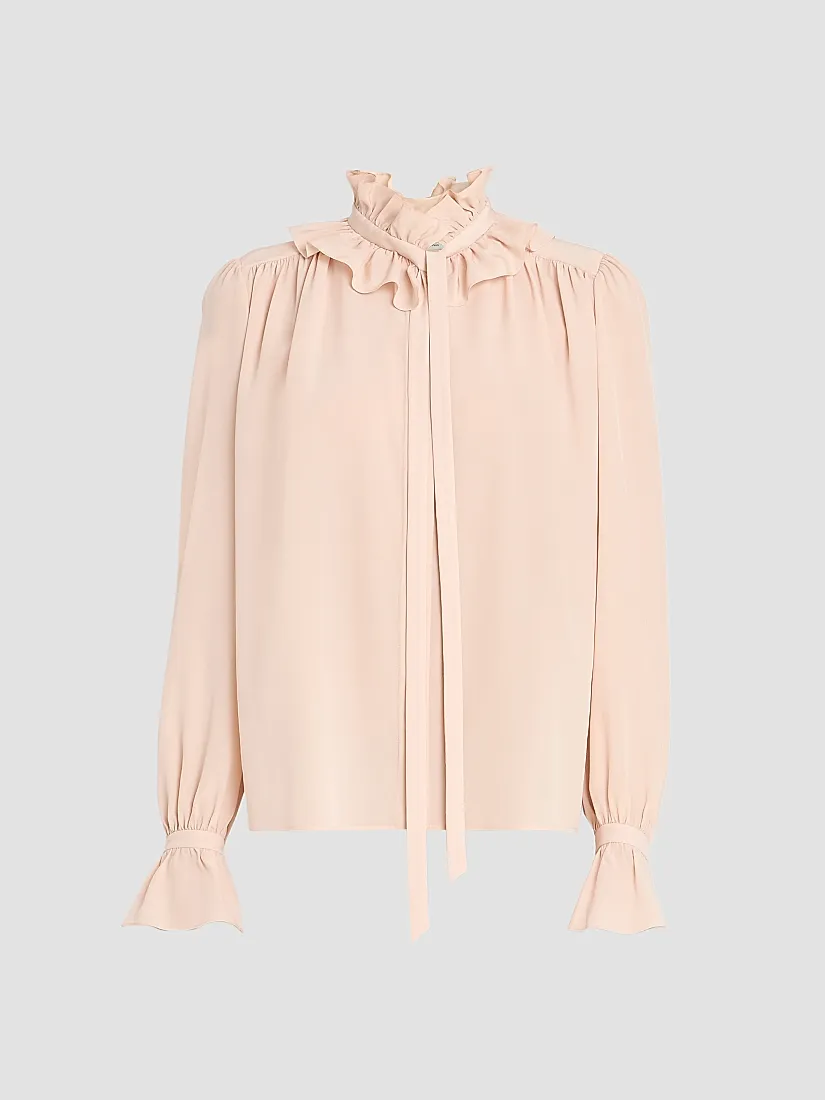 Chloé Ruffled Silk Blouse