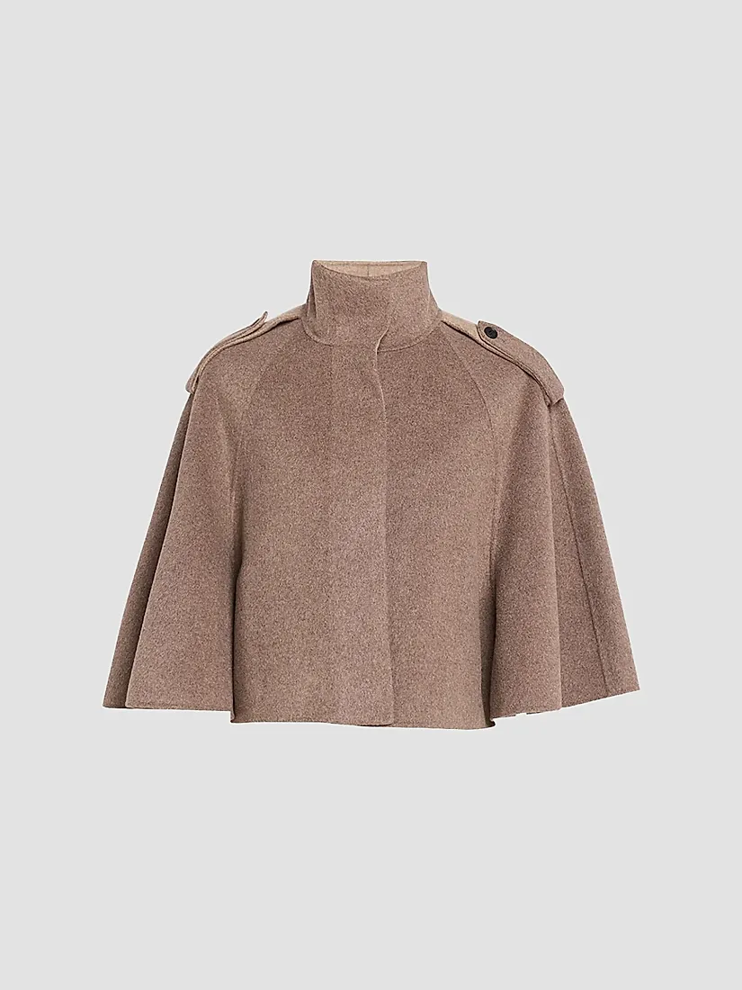Simkhai Yara Wool-Blend Cape Jacket
