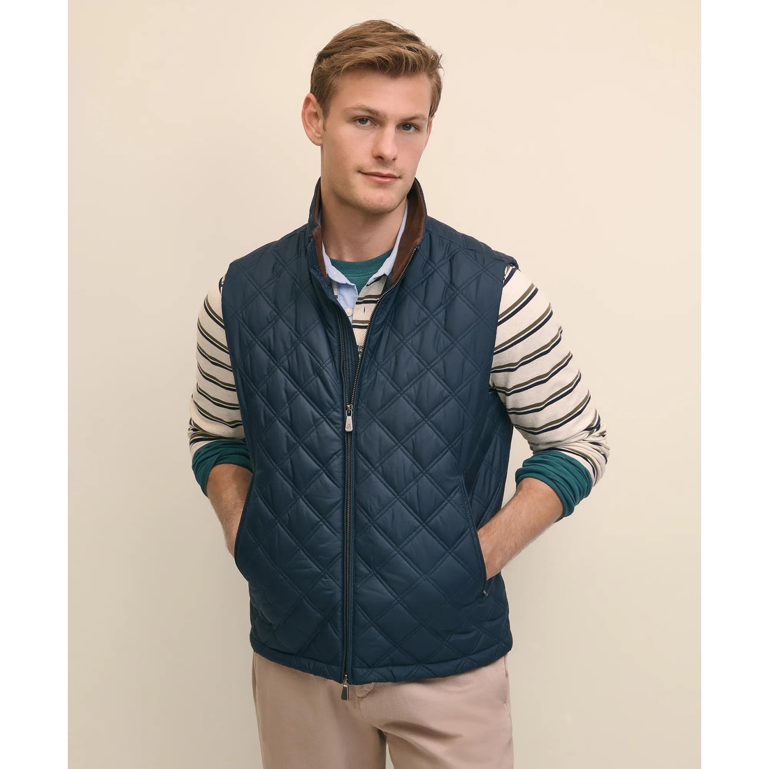 Brooks Brothers Paddock Diamond Quilted Vest